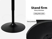 Levede Bar Table Swivel Gas Lift Counter Dining Furniture Cafe Outdoor Black