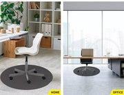 Marlow Chair Mat Round Carpet Hard Floor Protectors PVC Home Office 120cm Dia.