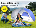 Mountview Pop Up Tent Beach Camping Tents 2-3 Person Hiking Portable Shelter Mat