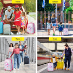 Bopeep Kids Luggage Set 16''13'' 2PCS Travel Suitcase Child Bag Backpack Unicorn