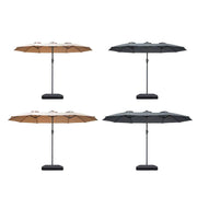 Centra Patio Umbrella Outdoor Base Stand Double-Sided Garden Pool Sun Block 4.5M