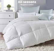 Dreamz 500GSM All Season Goose Down Feather Filling Duvet in Super King Size