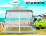 Mountview Gazebo Marquee 3x3m Mesh Side Wall Outdoor Canopy Wedding Tent Gazebos