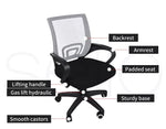 Levede Office Chair Gaming Computer Mesh Chairs Executive Seating Work Seat Grey