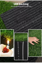 Marlow Artificial Grass Synthetic Turf Fake Plastic Plant 35mm 20SQM Lawn 1x20m