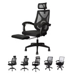 Gaming Office Chair Computer Executive Mesh Chairs Seat Home (Basic chair-Black)