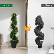 Lambu Artificial Plants in Pot Green Faux Plant Outdoor Bonsai 100CM-2PCS
