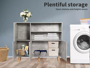Levede Buffet Sideboard Storage Cabinet Timber Cupboard Antique Furniture Grey