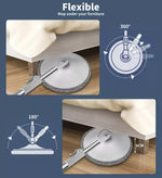 Cleanflo Spin Mop and Bucket Set Dry Wet 360° Rotating Floor Cleaning 2 Heads