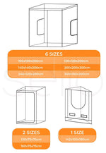 Grow Tent Indoor System Hydroponics Room 600D Oxford Plants Reflective Aluminium