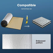 Manan Sound Deadener 5mx1mx10mm Car Noise Deadening Insuation Mat Heat Shield