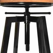 Levede 2x Bar Stools Industrial Kitchen Stool Wooden Barstools Swivel Chairs