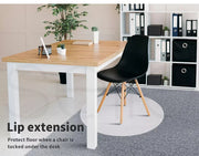 Marlow Chair Mat Round Carpet Hard Floor Protectors PVC Home Office 120cm Dia.