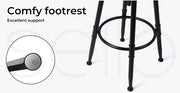 Levede 2x Industrial Bar Stools Kitchen Stool PU Leather Barstools Swivel Chairs