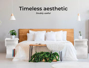 Levede 1xBedside Tables Drawers Side End Table Wood Nightstand Storage Cabinet