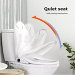 Electric Bidet Heated Toilet Seat Warm Water Spray Wash Remote Antibacterial