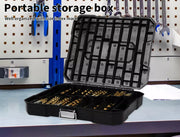 Traderight Drill Bits Set HSS 1mm-10mm Titanium Coated Metal Wood Plastic 230PCS