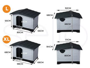Pawz Dog Cage Kennel Awning House Cabin Weatherproof Plastic Collapsible Large