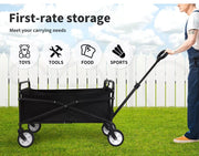 Lambu Camping Trolley Cart Foldable Picnic Wagon Utility Outdoor Garden Trailer