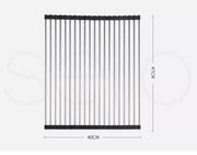 Toque Stainless Steel Dish Drying Rack Over Sink Kitchen  Foldable RollUp