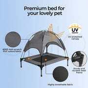 PaWz Pet Trampoline - Grey (PT1099-M-GY)