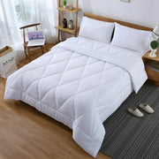Microfibre Reversible Quilt Duvet Doona Cover Set Double/Queen/Super/King Size