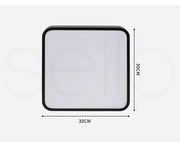 Emitto Ultra-Thin 5CM LED Ceiling Down Light Surface Mount Living Room Black 18W
