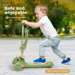 BoPeep Kids Scooter Foldable Flip-able Seat Adjustable Height LED Light Music