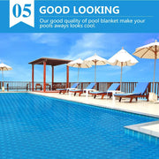 Solar Swimming Pool Cover 400 Micron Outdoor Bubble Blanket Heater 7 Sizes