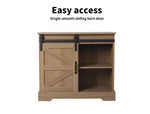 Levede Buffet Sideboard Storage Cabinet Sliding Barn Door Kitchen Cupboard