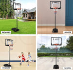 Centra Basketball Hoop Stand Ring Portable 2.1M Adjustable Height Kids Backboard