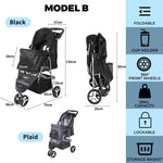 Pawz Pet Stroller Dog Cat Pram Travel Carrier Foldable Pushchair Outdoor Large