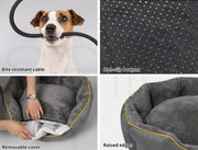 Pawz Electric Pet Heater Bed Heated Mat Cat Dog Heat Blanket Removable Cover