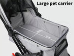 Pawz Pet Stroller Pram Dog Carrier Trailer Strollers 4 Wheels Foldable Large