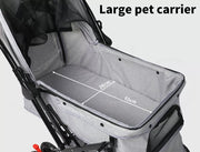 Pawz Pet Stroller Pram Dog Carrier Trailer Strollers 4 Wheels Foldable Large