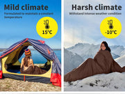 Mountview Sleeping Bag Double Bags Outdoor Camping Hiking Thermal -10 Tent Sack