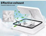 Manan Caravan Roof Vent 12V Fan Air Exhaust Hatch  RV 355x355mm Motorhome Camper