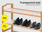 Levede Bamboo Shoe Rack Cabinet Storage Organizer Wooden Stand Shelves 65CM Wide