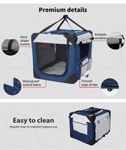 Pawz Pet Crate Dog Cat Carrier Travel Cage Folding Kennel Metal Frame Xl