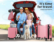 Slimbridge 28 Luggage Suitcase Travel TSA Hard Shell Carry Lightweight Rose Gold