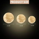 Dimmable 3D Magical Moon Lamp USB LED Night Light Moonlight Touch Sensor Lamp au