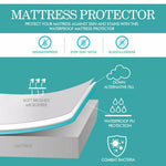 Dreamz Mattress Protector Topper Waterproof Fitted Cover Queen King All Size