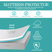 Dreamz Mattress Protector Topper Waterproof Fitted Cover Queen King All Size