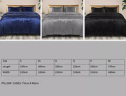 Dreamz Silky Satin Quilt Cover Set Bedspread Doona Pillowcases Summer All Size