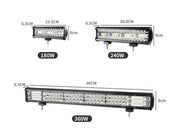 12V LED Light Bar 12/26 Inch Driving Lamp Flood Spot Work Strip Lights Car Truck