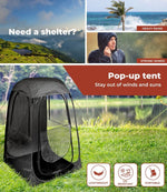 Mountview Pop Up Camping Beach Portable Weather Tent Sun Shelter Outdoor Fishing
