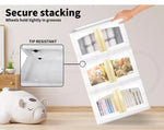 Storage Containers Box Stackable Toy Food Organiser Large Foldable Lid 45 Pink