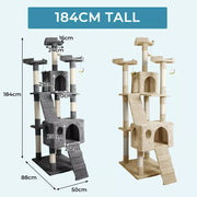 Pawz Cat Tree Scratching Post Scratcher Tower Condo House Furniture High  Ceilin