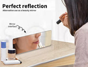 Alarm Clock Digital Led Mirror Desk Table Temperature Time Snooze USB Battery