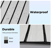 Manan Boat Flooring Eva Foam Marine Floor Matting Decking Self-adhesive 90x240cm